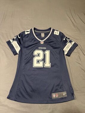 Nike NFL Dallas Cowboys Ezekiel Elliott #21 Women’s Jersey Size S Small Blue